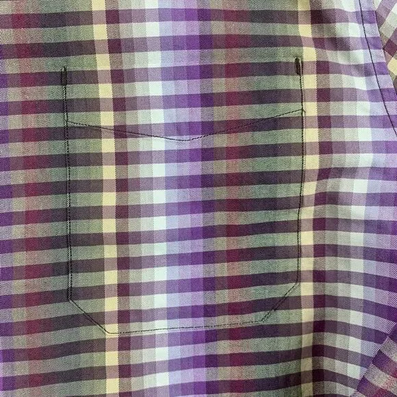 Tommy Bahama Shirt Mens Large Lavender Stripes Dress Long Sleeve‎ Stretch - Picture 10 of 14